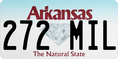 AR license plate 272MIL