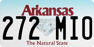 AR license plate 272MIO