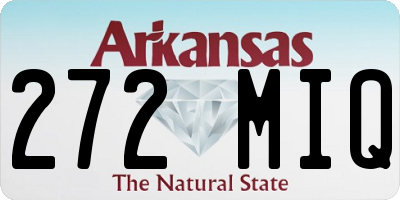 AR license plate 272MIQ