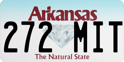 AR license plate 272MIT