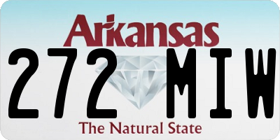 AR license plate 272MIW