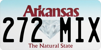 AR license plate 272MIX