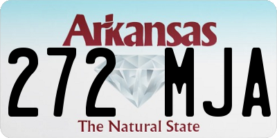 AR license plate 272MJA