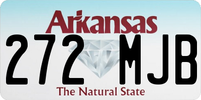 AR license plate 272MJB