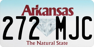 AR license plate 272MJC