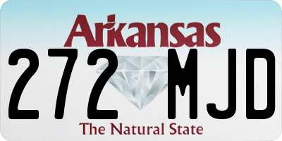 AR license plate 272MJD