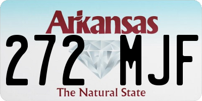 AR license plate 272MJF