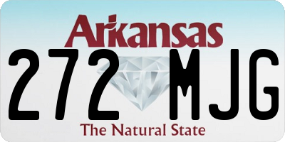 AR license plate 272MJG