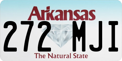 AR license plate 272MJI