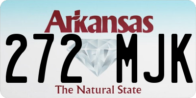 AR license plate 272MJK