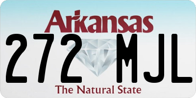 AR license plate 272MJL