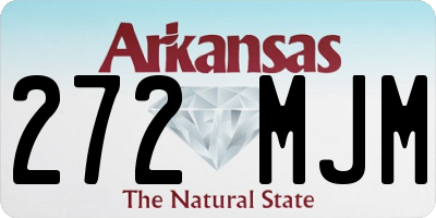 AR license plate 272MJM