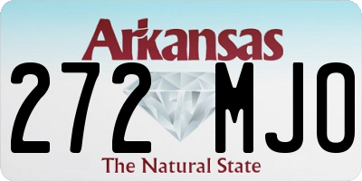 AR license plate 272MJO