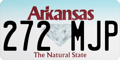 AR license plate 272MJP