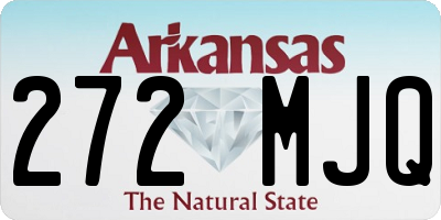 AR license plate 272MJQ