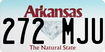 AR license plate 272MJU