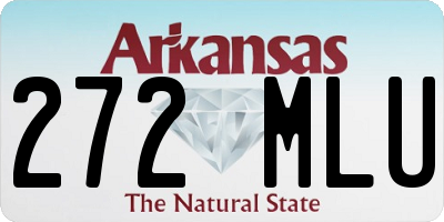 AR license plate 272MLU