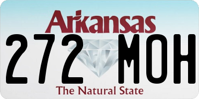 AR license plate 272MOH