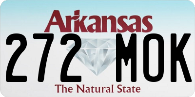 AR license plate 272MOK