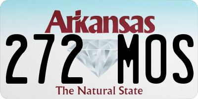 AR license plate 272MOS