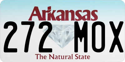 AR license plate 272MOX