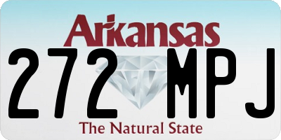 AR license plate 272MPJ