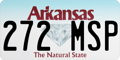 AR license plate 272MSP