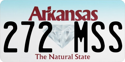 AR license plate 272MSS