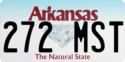 AR license plate 272MST