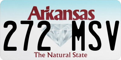 AR license plate 272MSV