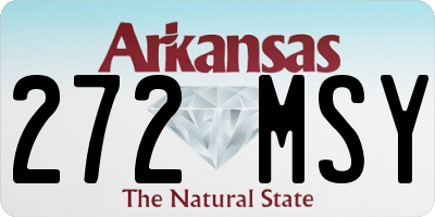 AR license plate 272MSY