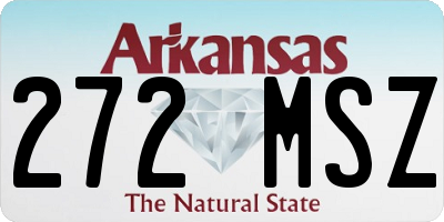 AR license plate 272MSZ