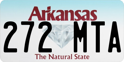 AR license plate 272MTA