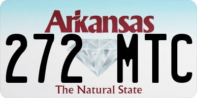 AR license plate 272MTC
