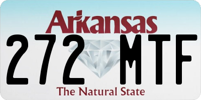 AR license plate 272MTF