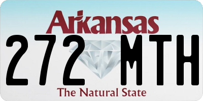 AR license plate 272MTH