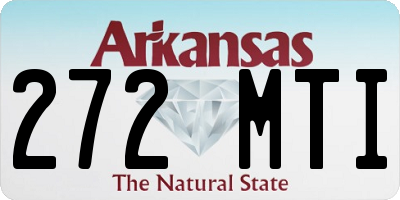 AR license plate 272MTI