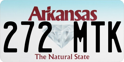 AR license plate 272MTK