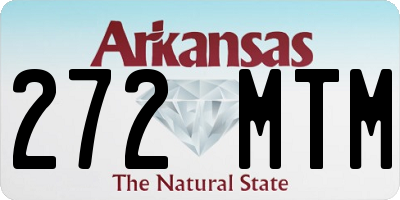 AR license plate 272MTM