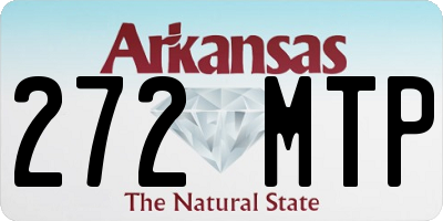 AR license plate 272MTP