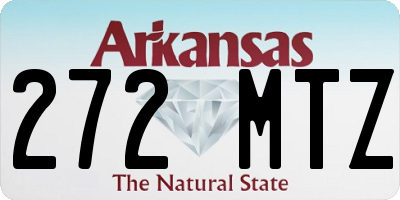 AR license plate 272MTZ