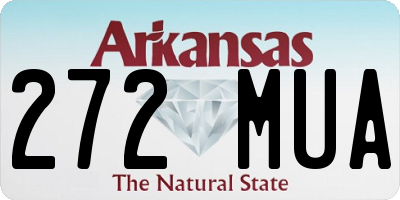AR license plate 272MUA