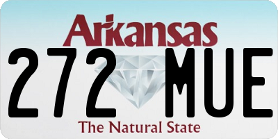 AR license plate 272MUE