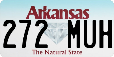 AR license plate 272MUH