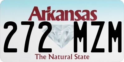 AR license plate 272MZM