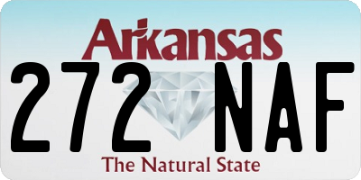 AR license plate 272NAF