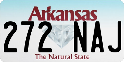 AR license plate 272NAJ
