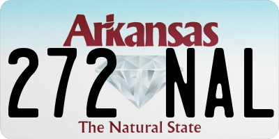 AR license plate 272NAL