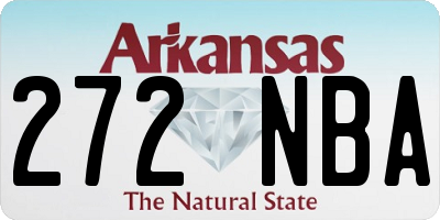 AR license plate 272NBA