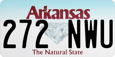 AR license plate 272NWU